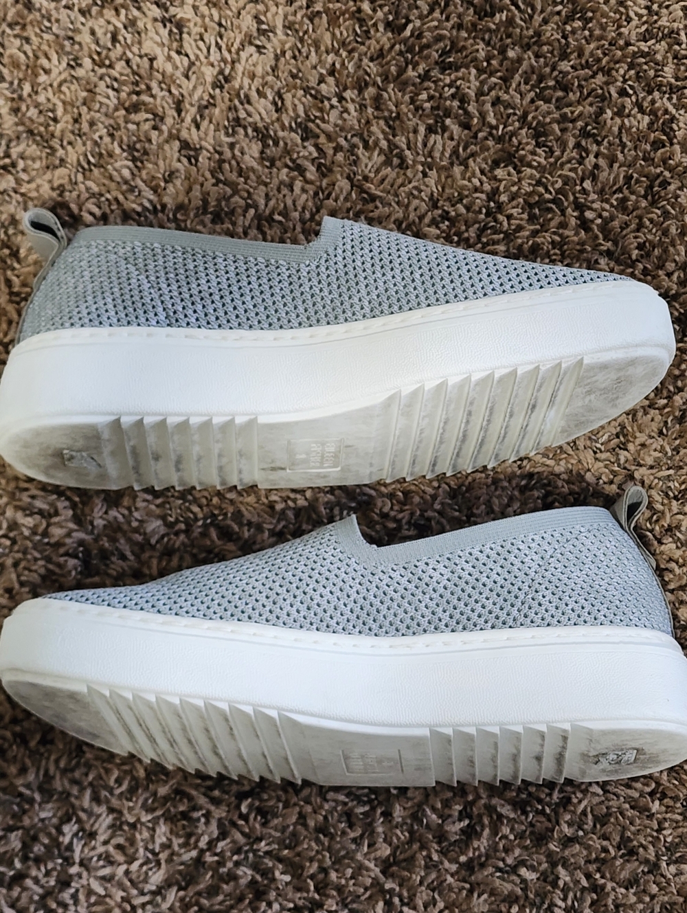 Eileen Fisher Prosper Platform Slip On Sneaker Size 8 Gray Comfy Minimalist - Picture 2 of 11